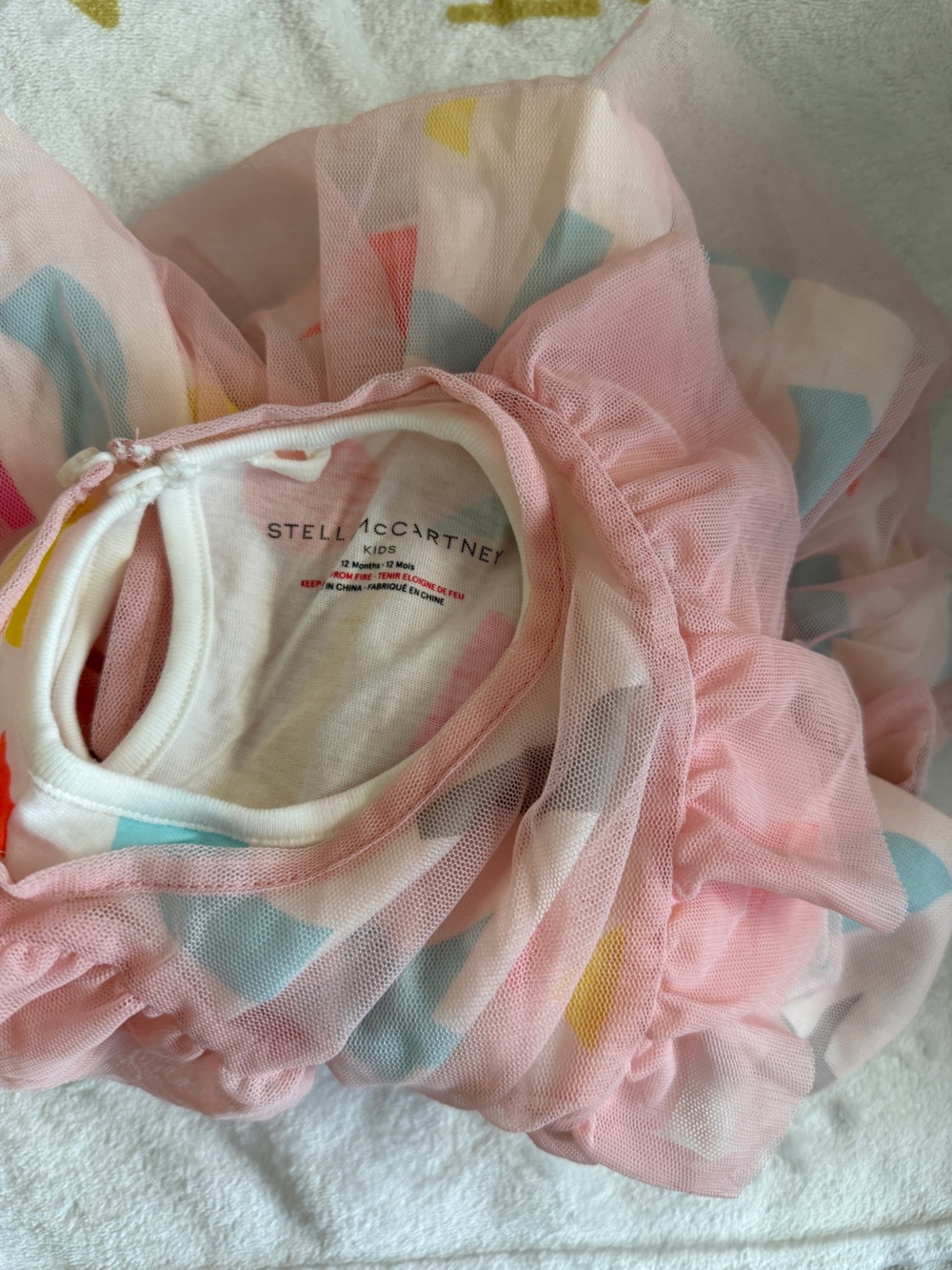 NWOT Stella McCartney Kids tulle dress with matching diaper cover - 12M - Picture 4 of 6